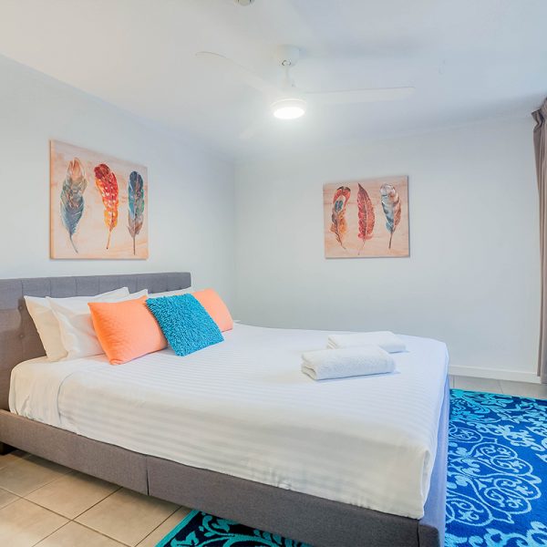 Bedroom s at Mooloolaba Garden View apartments